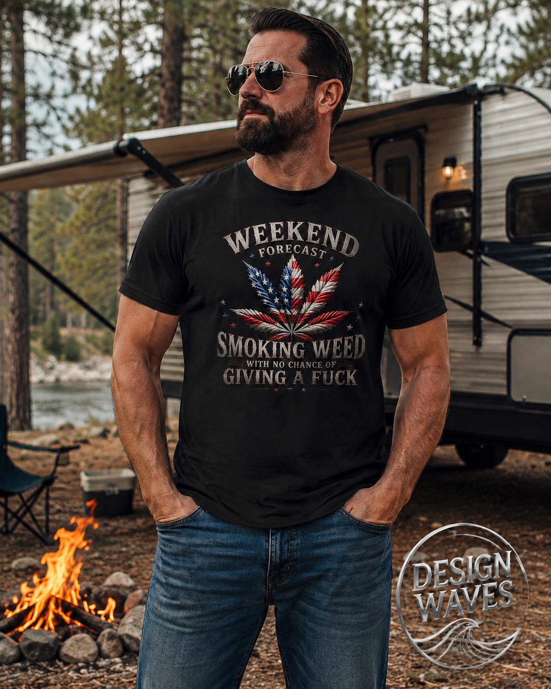 Weekend Forecast Short-Sleeve Unisex T-Shirt