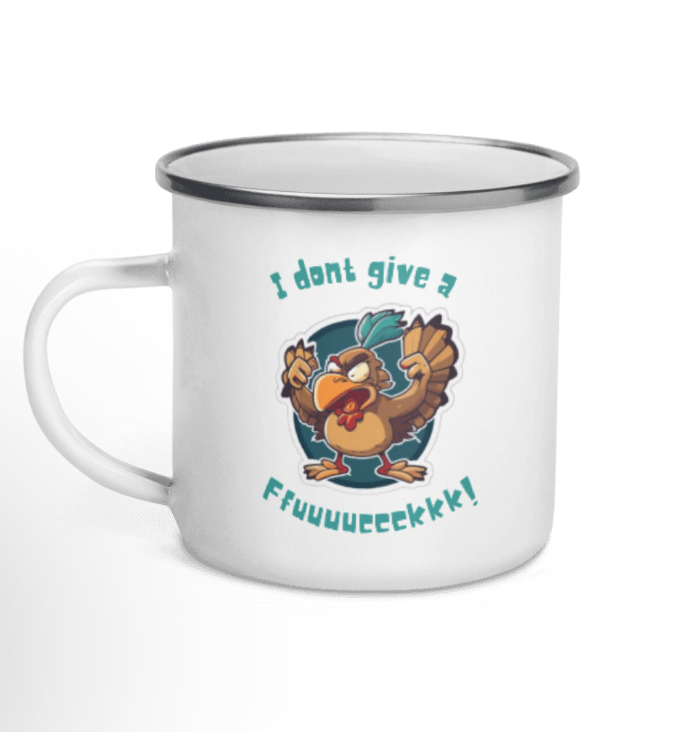 IDGAF! Enamel Mug for Camping