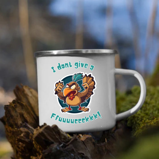 IDGAF! Enamel Mug for Camping