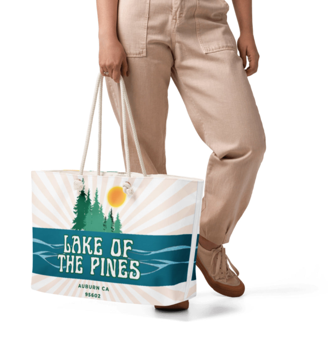 Lake of the Pines Oversized weekender bag